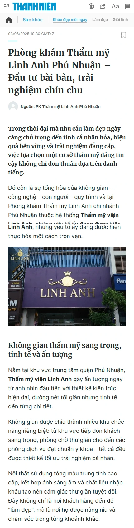 Hàng nghìn người 'điêu khắc' chân mày tại Thẩm mỹ Linh Anh