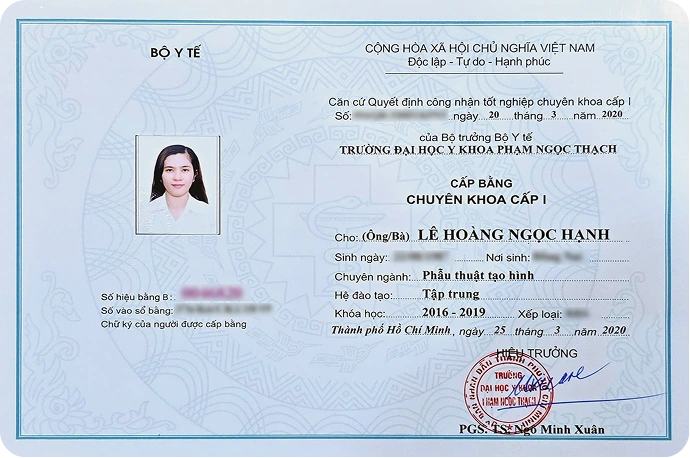 Bằng chuyên khoa cấp I