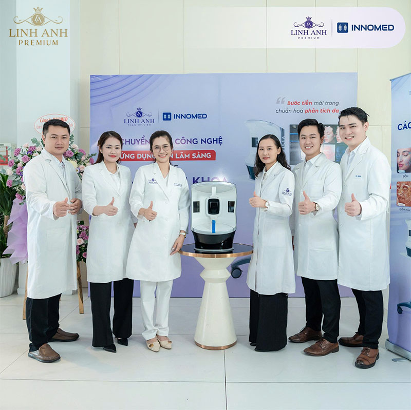 Phòng khám Linh Anh Premium nhận chuyển giao máy Visia