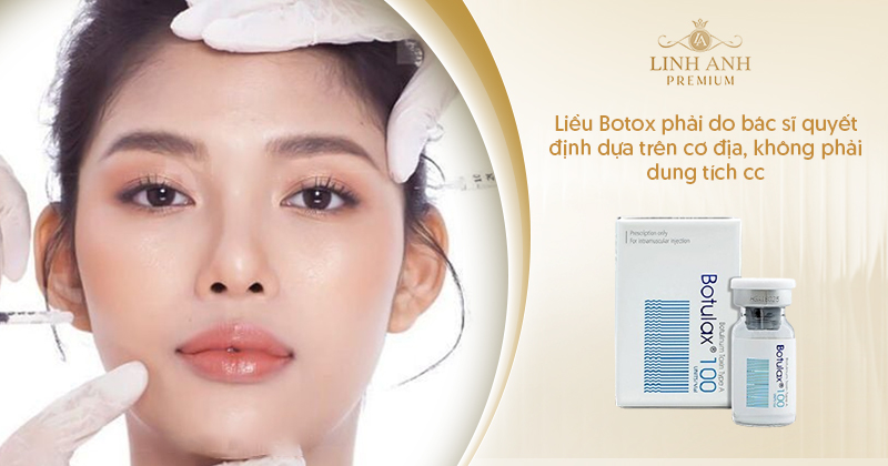 Liều Botox phổ biến cho từng vùng