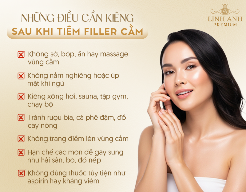 Những điều cần kiêng sau khi tiêm filler cằm
