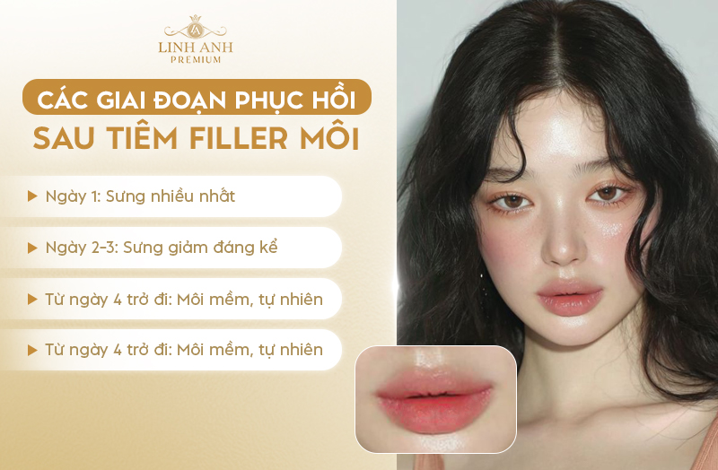 Tiêm filler môi bị sưng