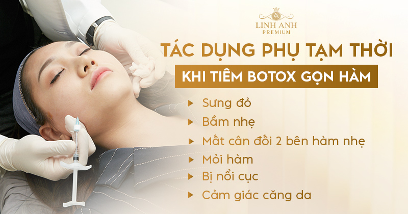 Biến chứng khi tiêm botox gọn hàm Biến chứng khi tiêm botox gọn hàm