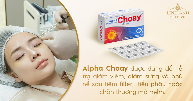 Ngậm alpha choay sau khi tiêm filler