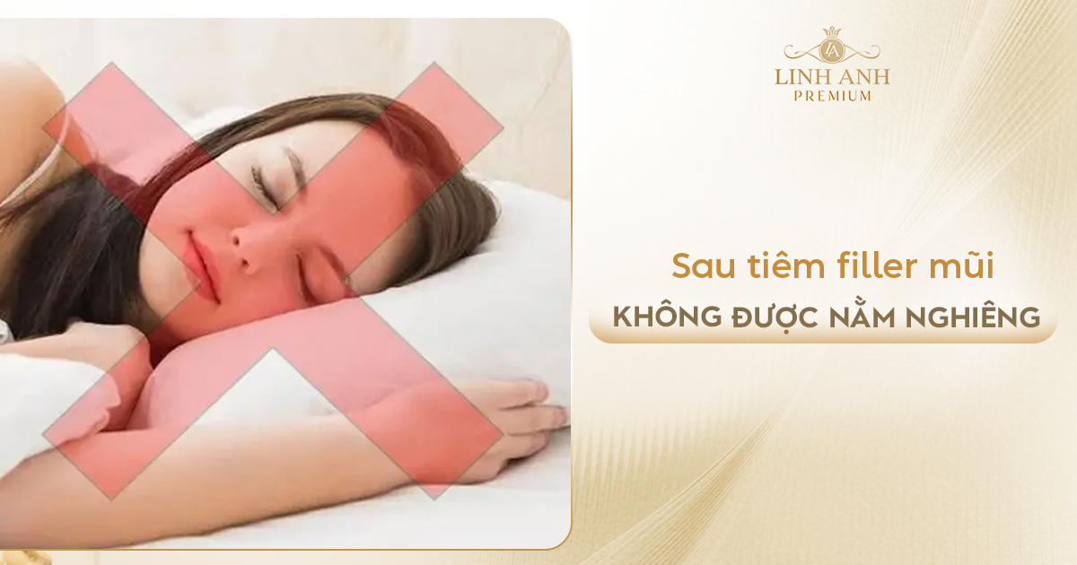 Tiêm filler mũi có được nằm nghiêng không?