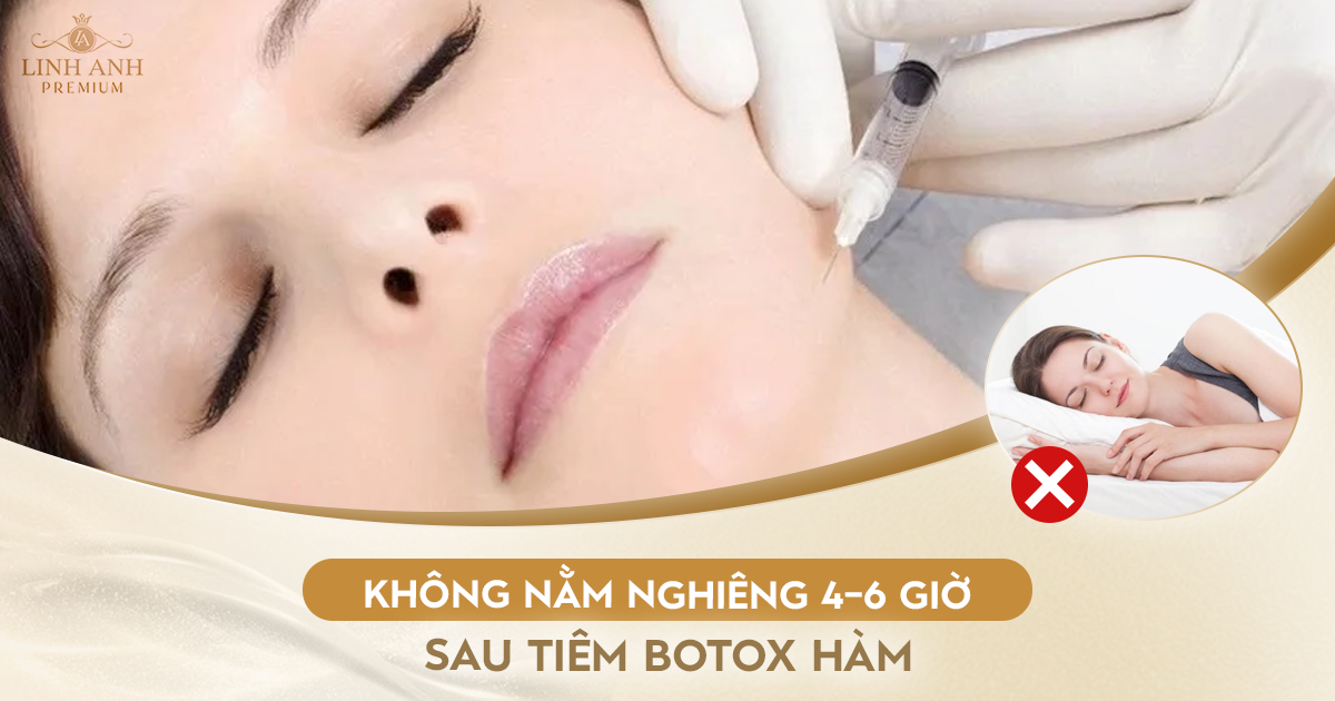 Tiêm botox gọn hàm có được nằm nghiêng không?