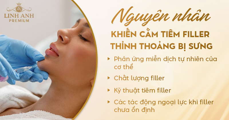 Tiêm filler cằm thỉnh thoảng bị sưng