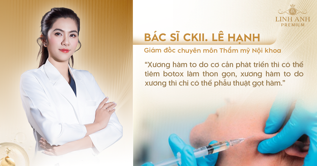 Xương hàm to có tiêm Botox được không