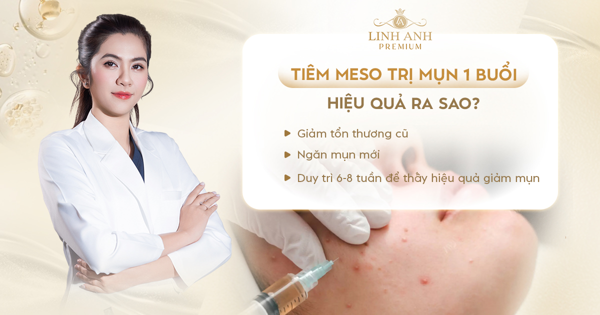 Tiêm meso trị mụn bao lâu có hiệu quả